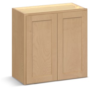 RELIABILT Parkstone II Wall Cabinet, Wheat Stained, 24" W, 2 Doors, Fully Assembled - 641539 | Lowe's Pro Supply